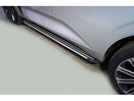 Пороги алюминиевые "Slim Line Silver" 1920 мм